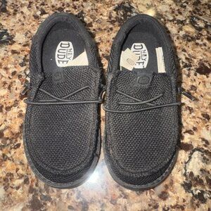 Hey Dude Black Wally Toddler Shoes
